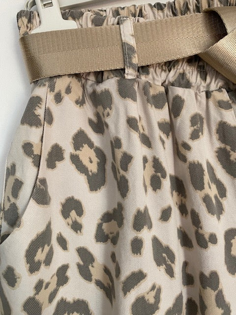 PANTALON LEOPARD VANILLE 36/44