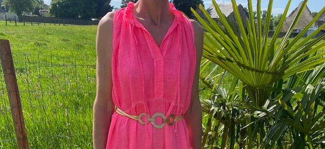 ROBE OEIL ROSE FUSHIA 36/44