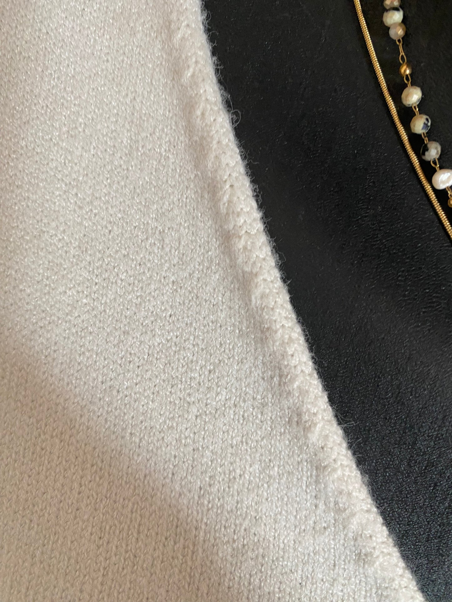 PULL ISSY ETOILES ET LISERET IRISE TU 36/44 ECRU
