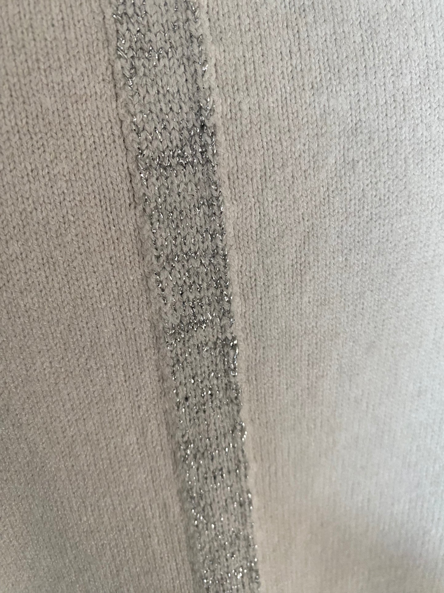 PULL ISSY ETOILES ET LISERET IRISE TU 36/44 ECRU