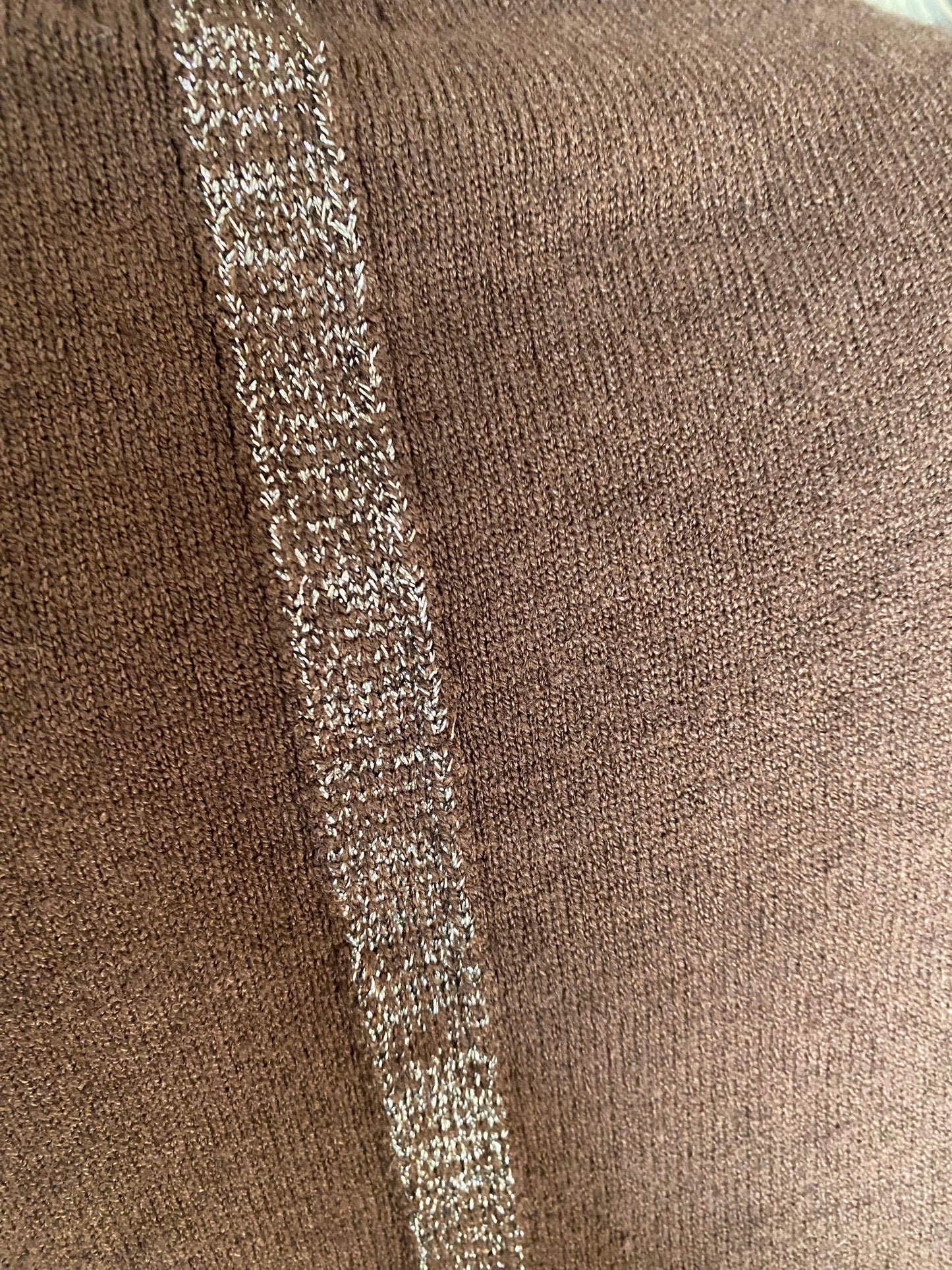 PULL ISSY ETOILES ET LISERET IRISE TU 36/44 CHOCO