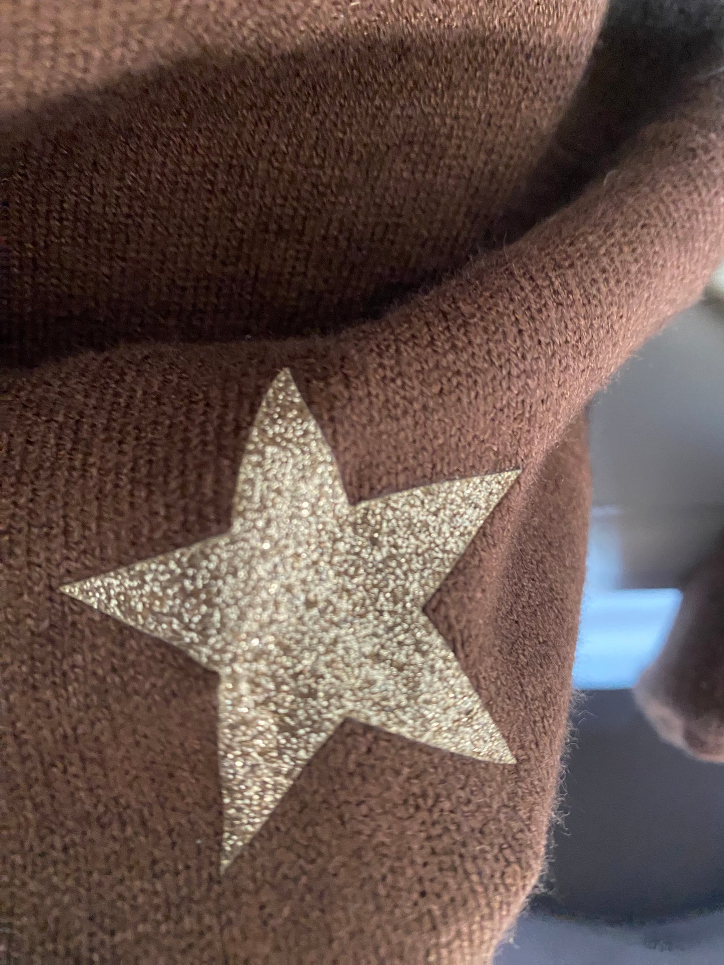 PULL ISSY ETOILES ET LISERET IRISE TU 36/44 CHOCO