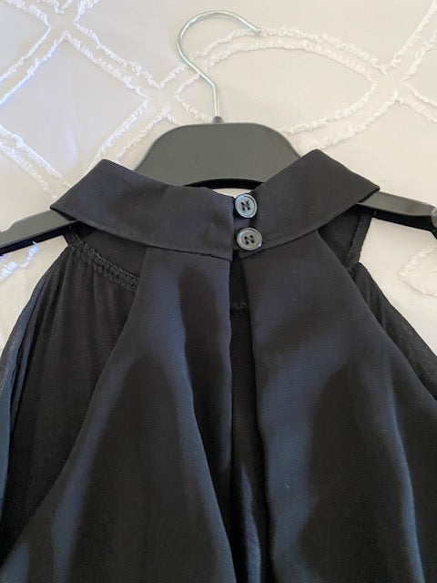 combinaison sans manche uni noir