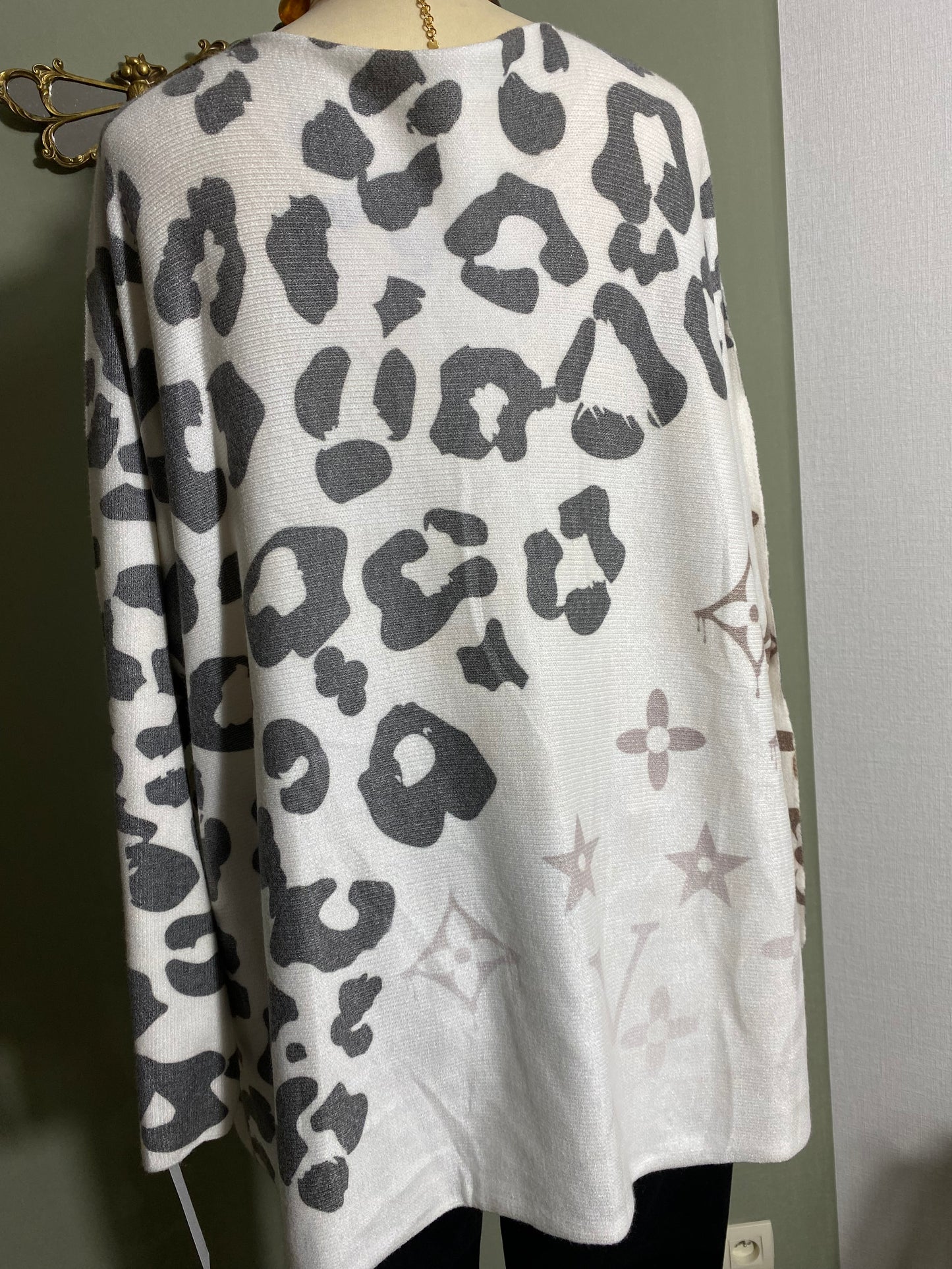 PULL LOUIS TU 46/50 GRIS