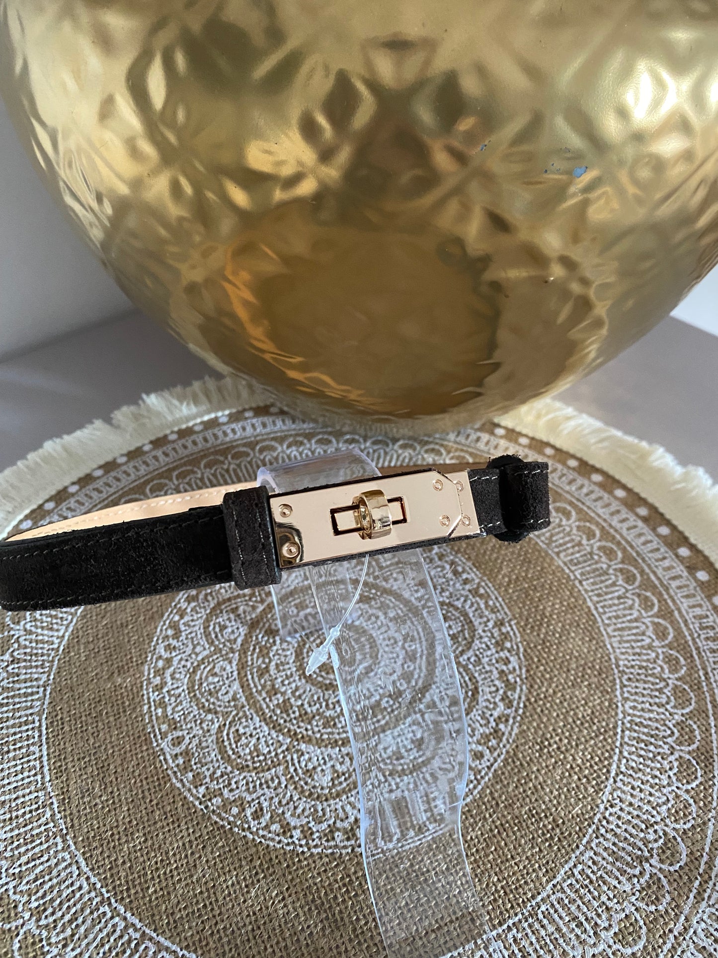 CEINTURE H REGLABLE CROUTE DE CUIR ( COCOLAT, NOIR,CAMEL, DORE , BORDEAUX,TAUPEE)