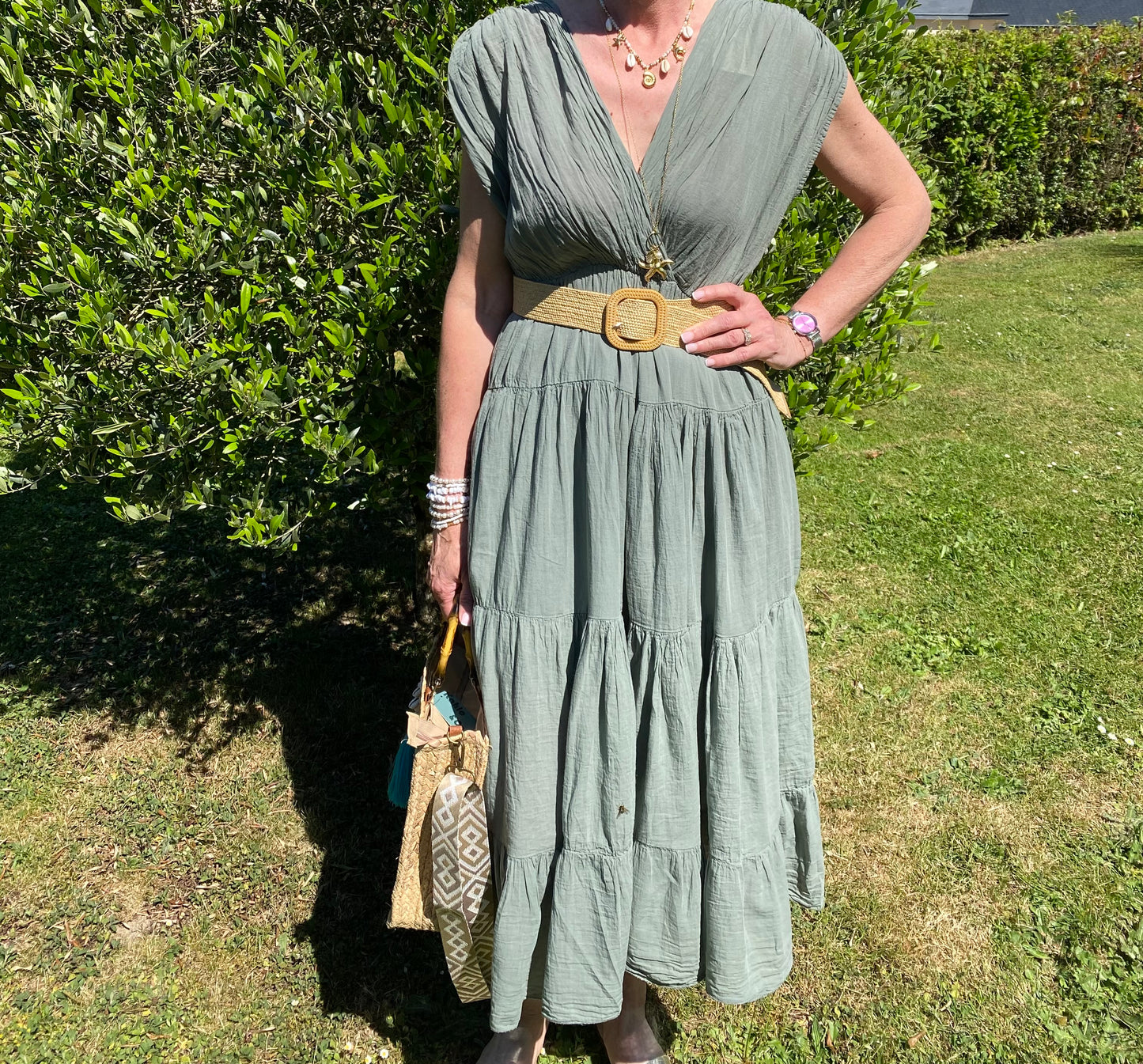 ROBE SABRINA KAKI 38/46