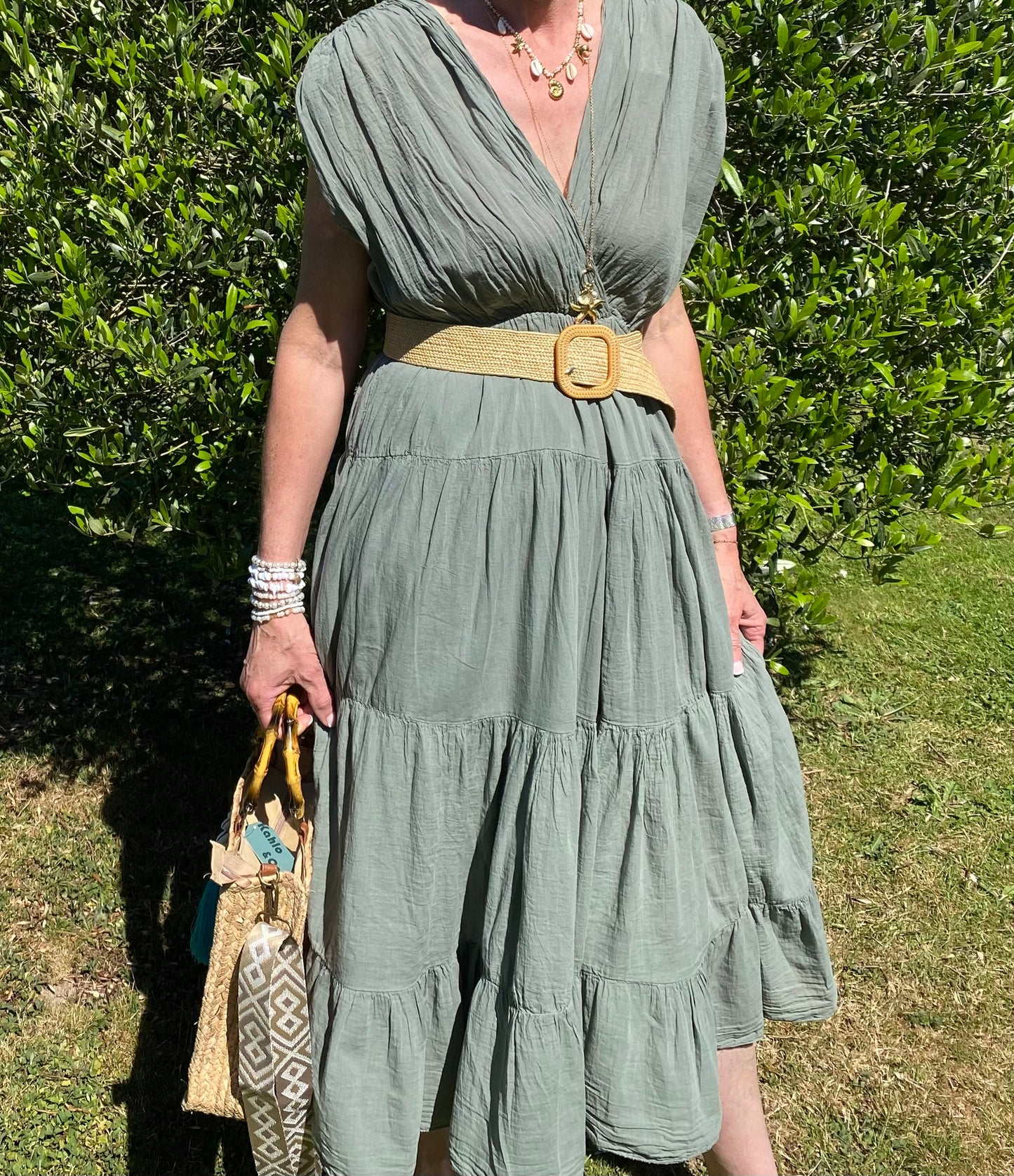ROBE SABRINA KAKI 38/46