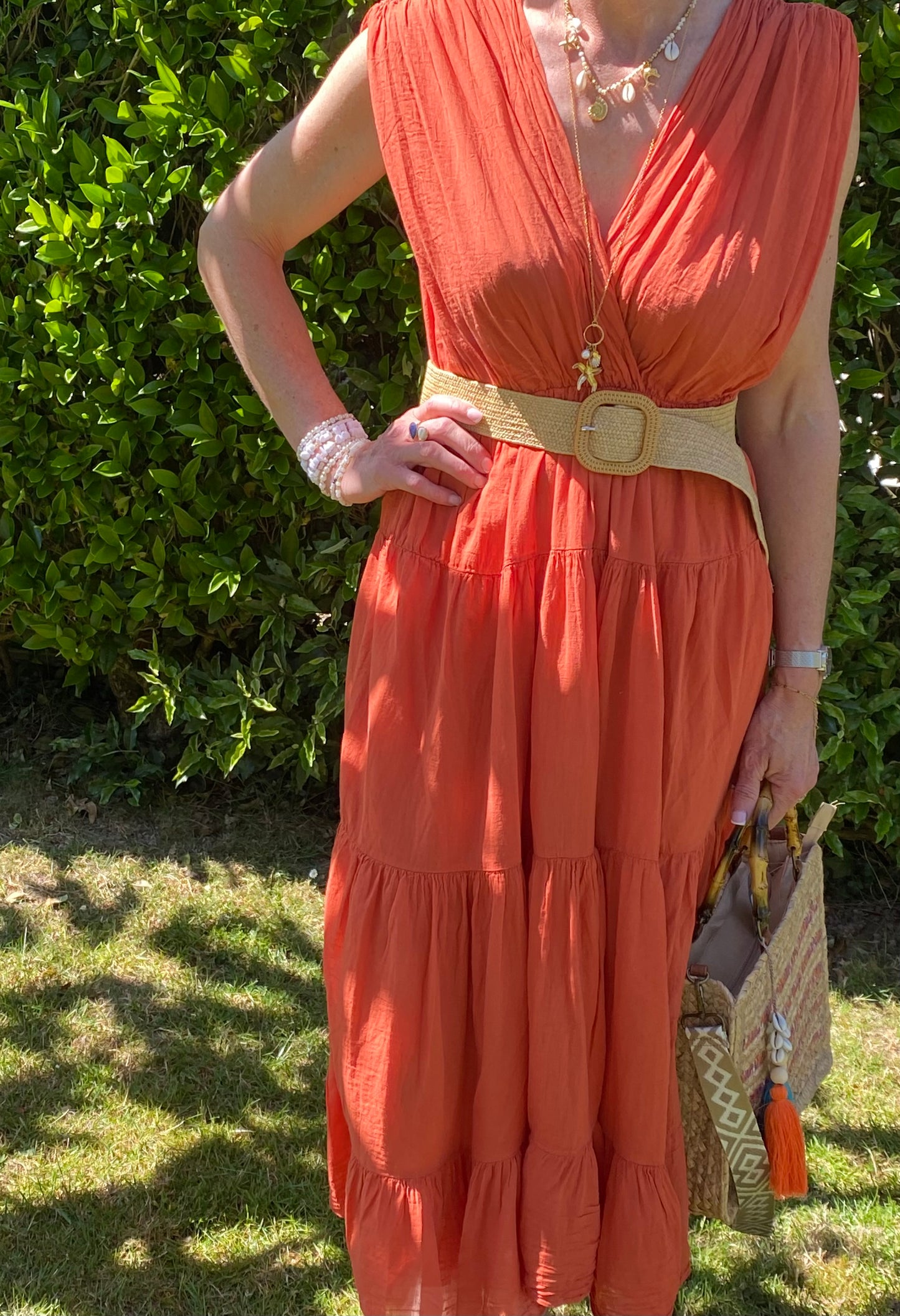 ROBE SABRINA TERACOTA 38/46