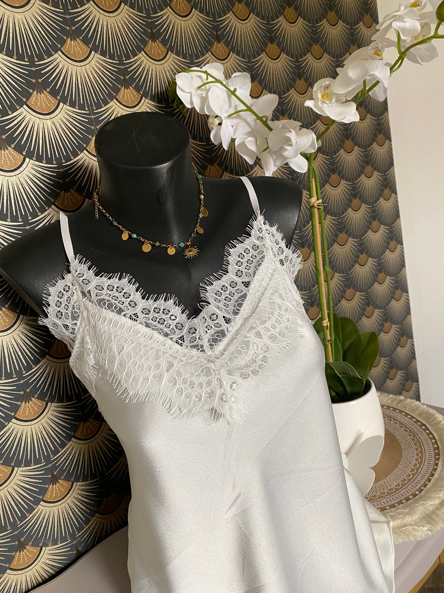 TOP DENTELLE MILY BLANC 36/42
