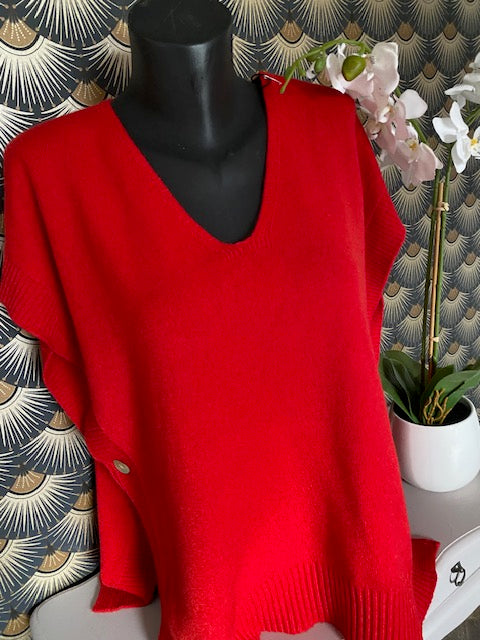GILET SANS MANCHES ROUGE 42/48