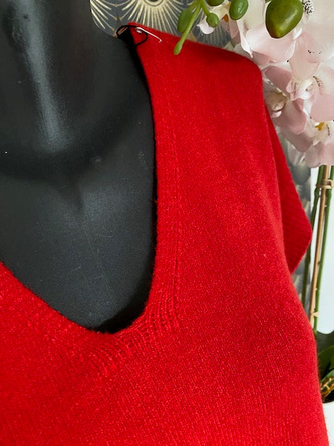 GILET SANS MANCHES ROUGE 42/48