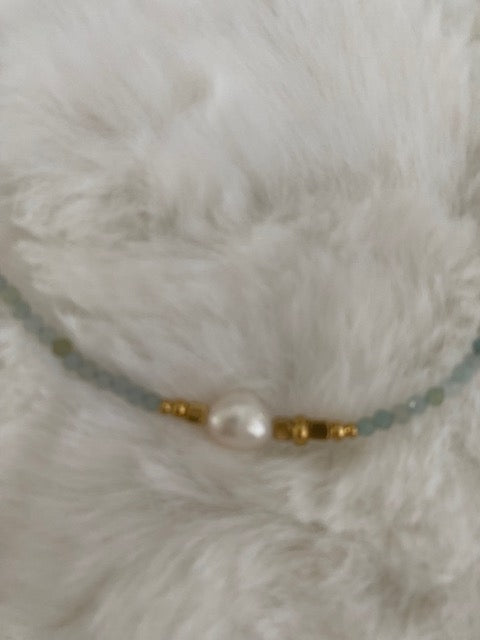 COLLIER LIONEL amazonite