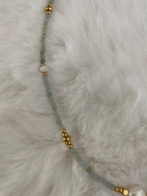 COLLIER LIONEL amazonite