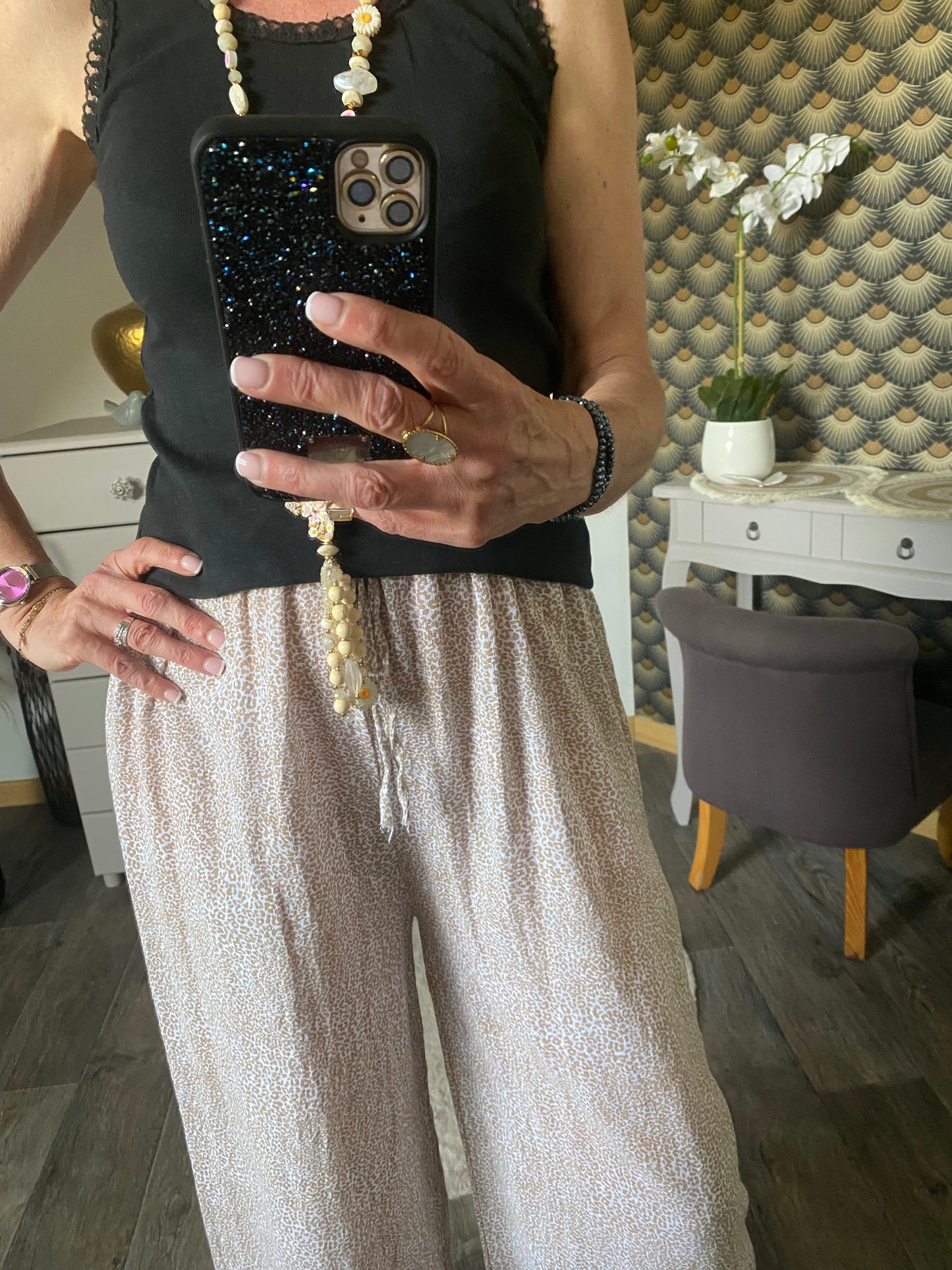 PANTALON FLUIDE LEO (TROIS COLORIS ) TU 36/42 petit 44