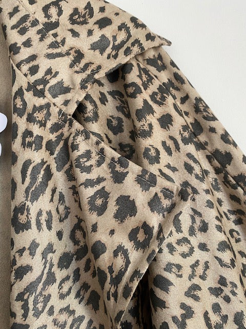 VESTE LONGUE LEOPARD COLLECTION BELLE TAILLE 44 AU 48