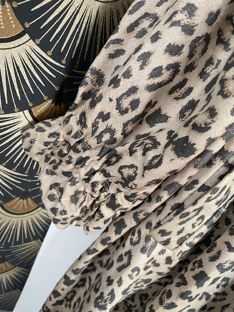 VESTE LONGUE LEOPARD COLLECTION BELLE TAILLE 44 AU 48