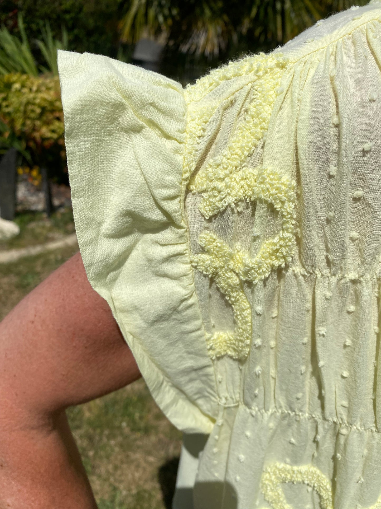 ROBE VOILE DE COTON JAUNE 36/44