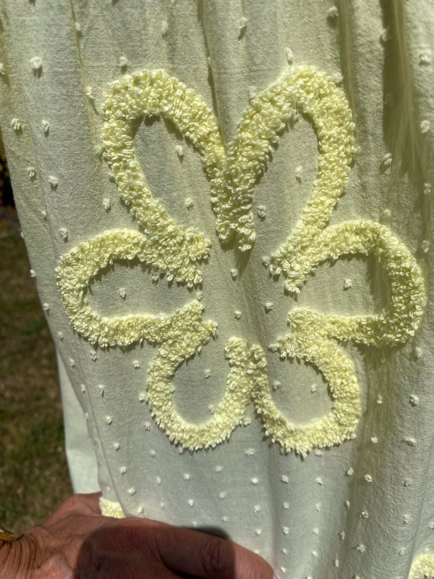 ROBE VOILE DE COTON JAUNE 36/44