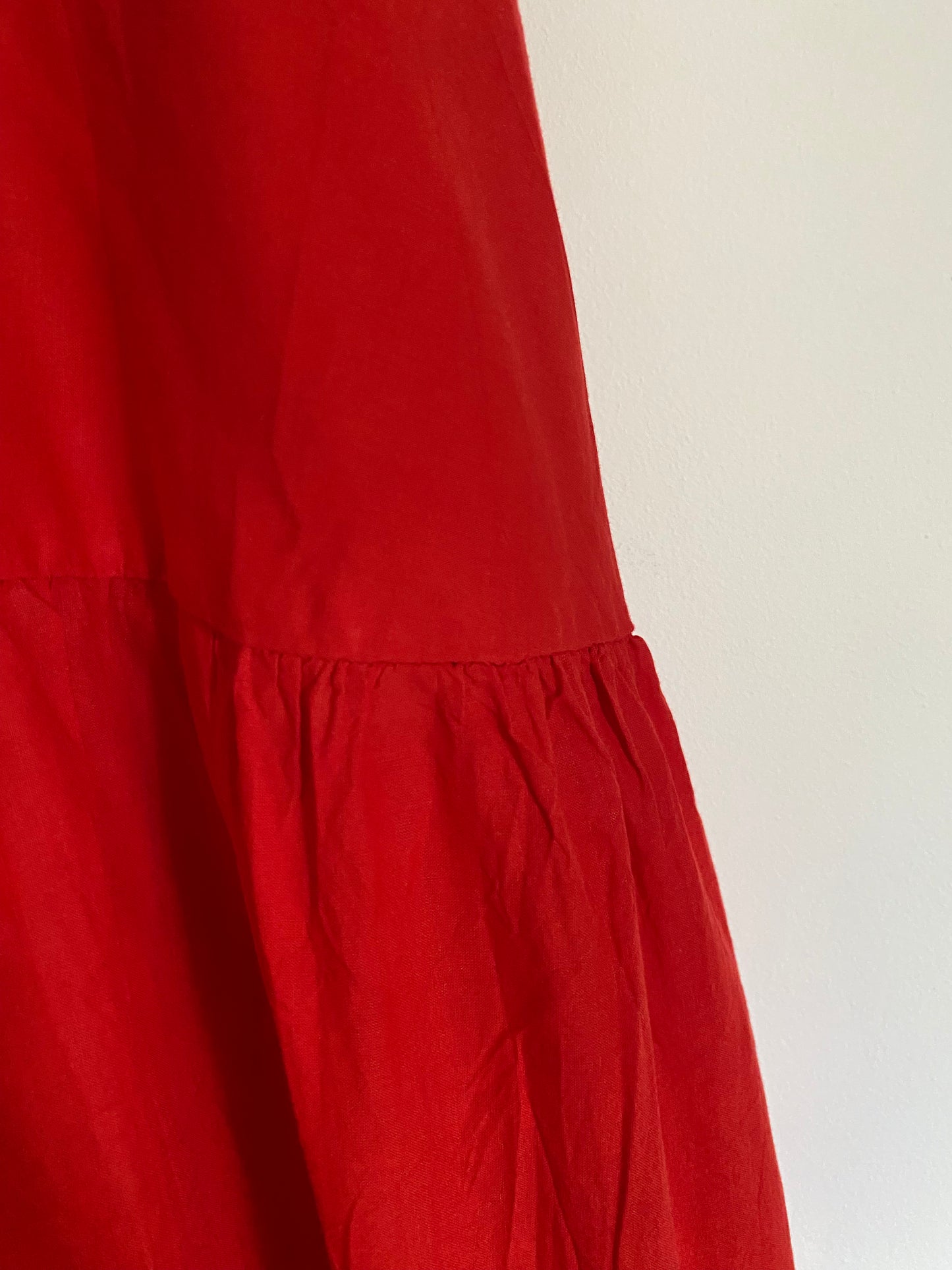 ROBE LONGUE LEGERE ROUGE 36/42