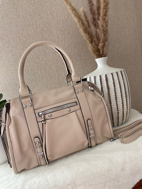 SAC PAOLA BEIGE GRAND MODELE