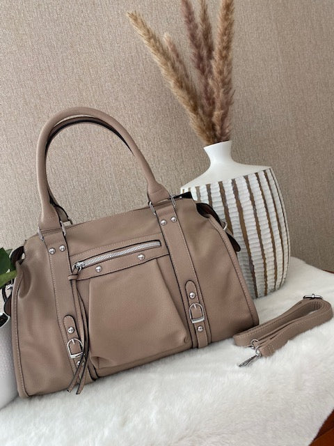 SAC PAOLA TAUPE GRAND MODELE