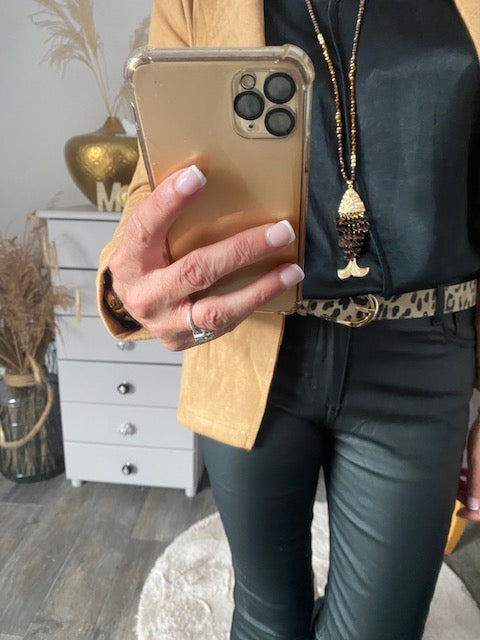 VESTE BLAZER SUEDINE MIA TAILLE S/M/L/XL