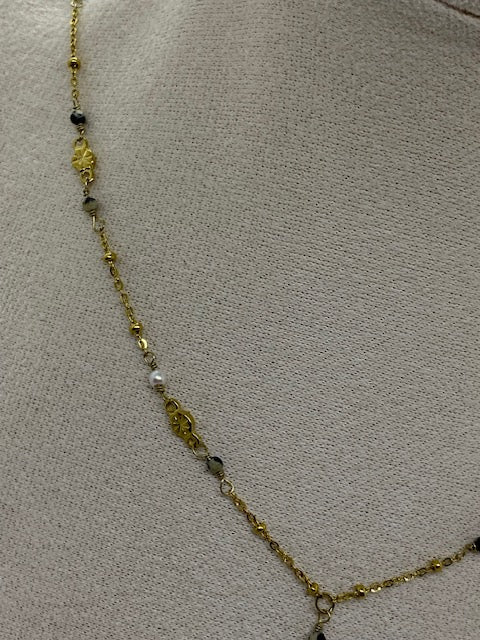 COLLIER Y PIERRES NATURELLES JSP DALMA