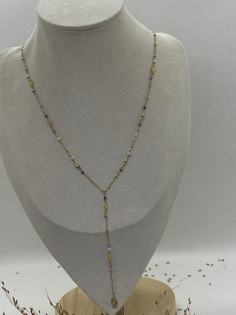 COLLIER Y PIERRES NATURELLES JSP DALMA