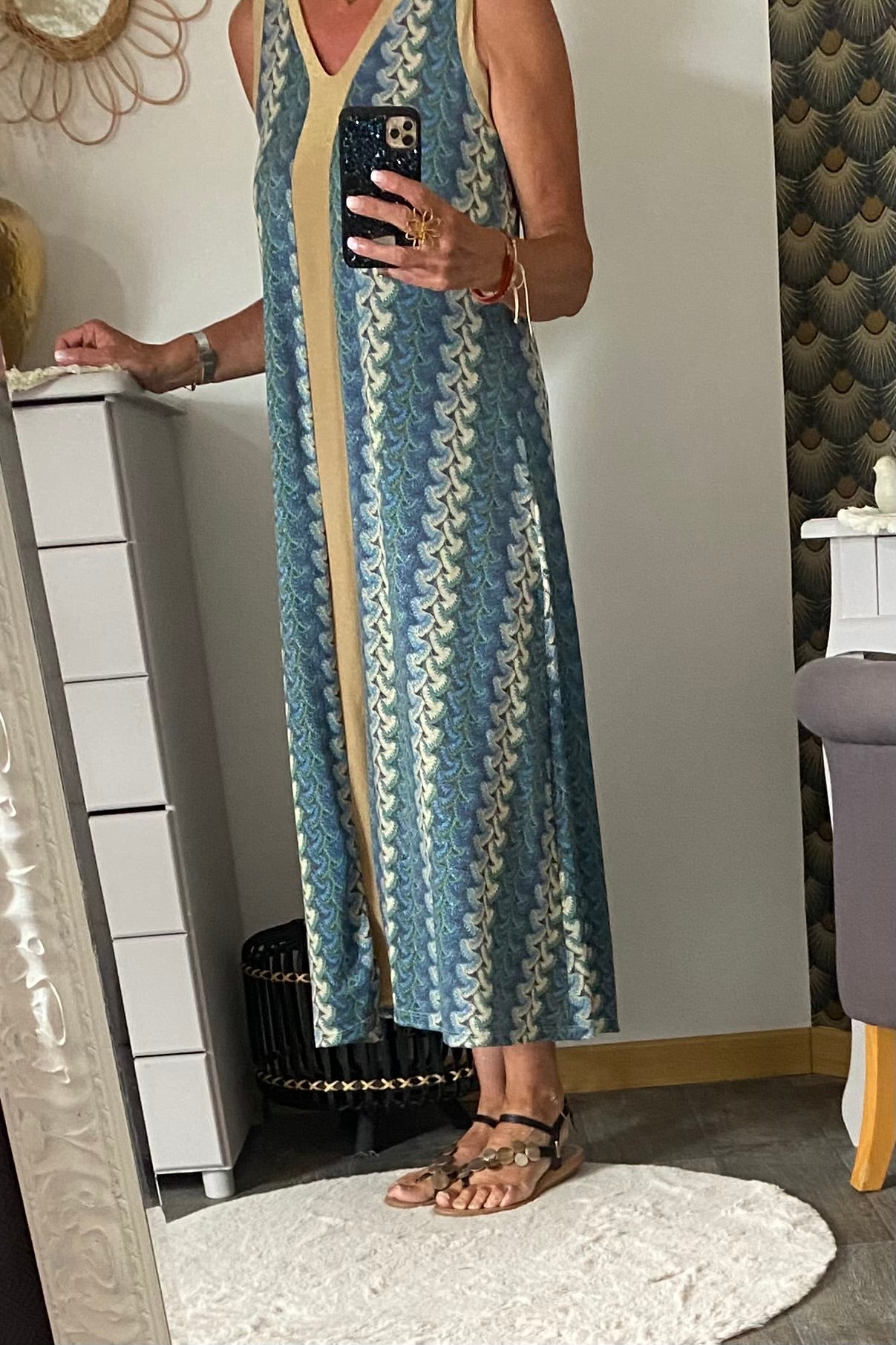 ROBE LUREX MILA BLEUE 36/44
