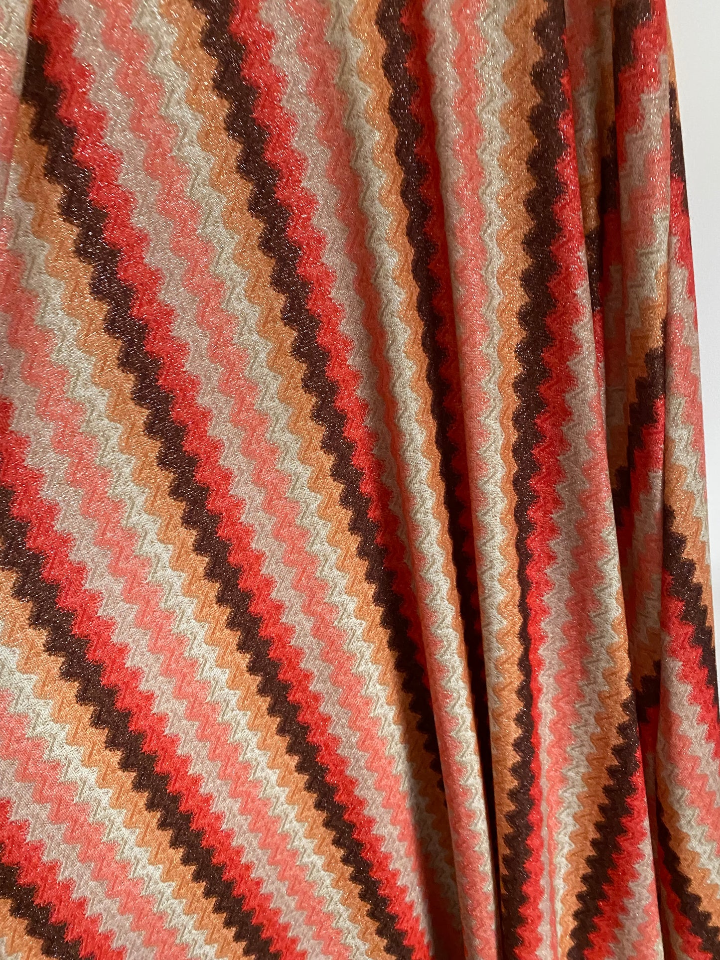 ROBE LUREX BRETELLES FINES ORANGE 36/44