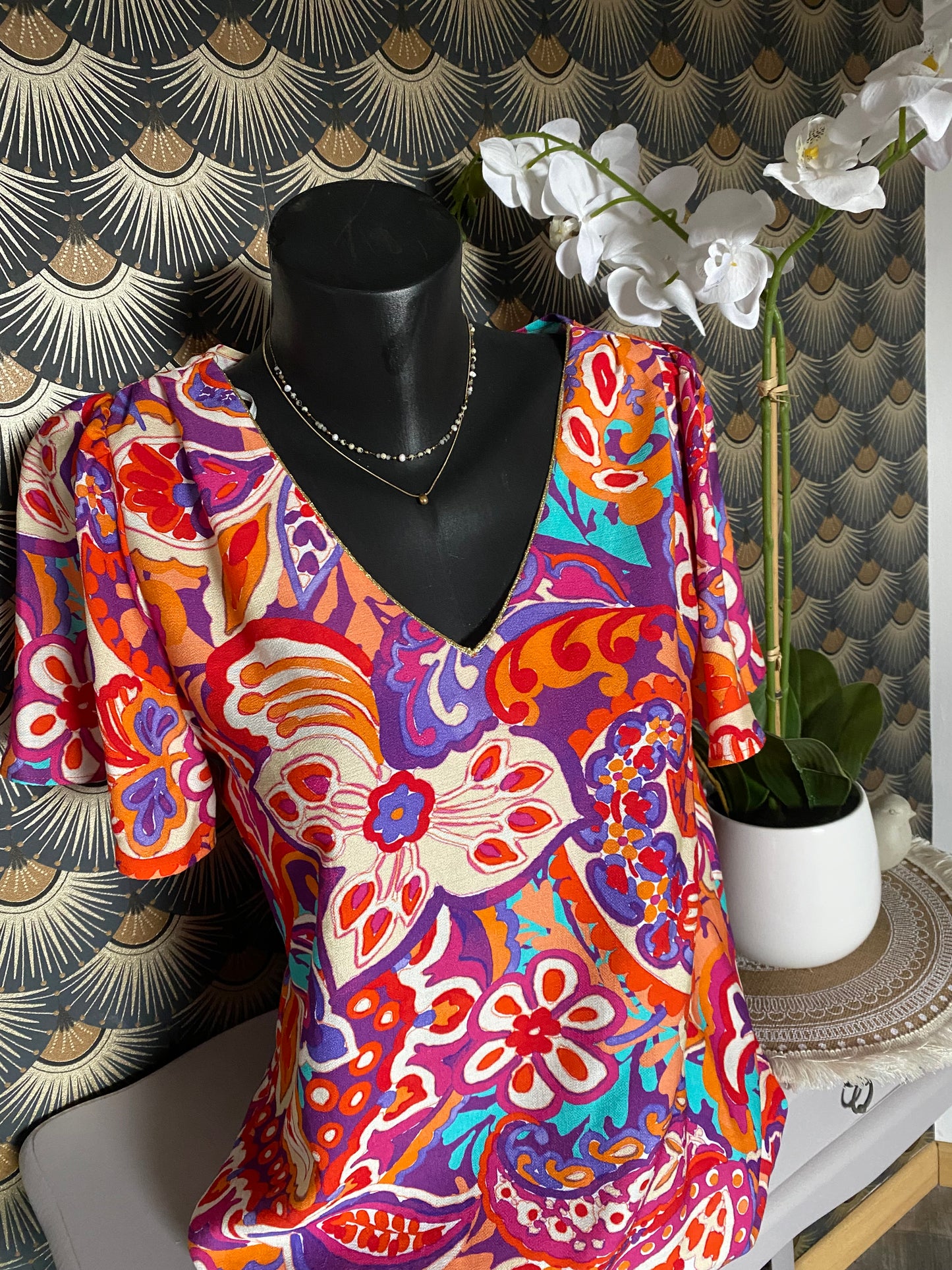 TOP NELL ORANGE TAILLE 1