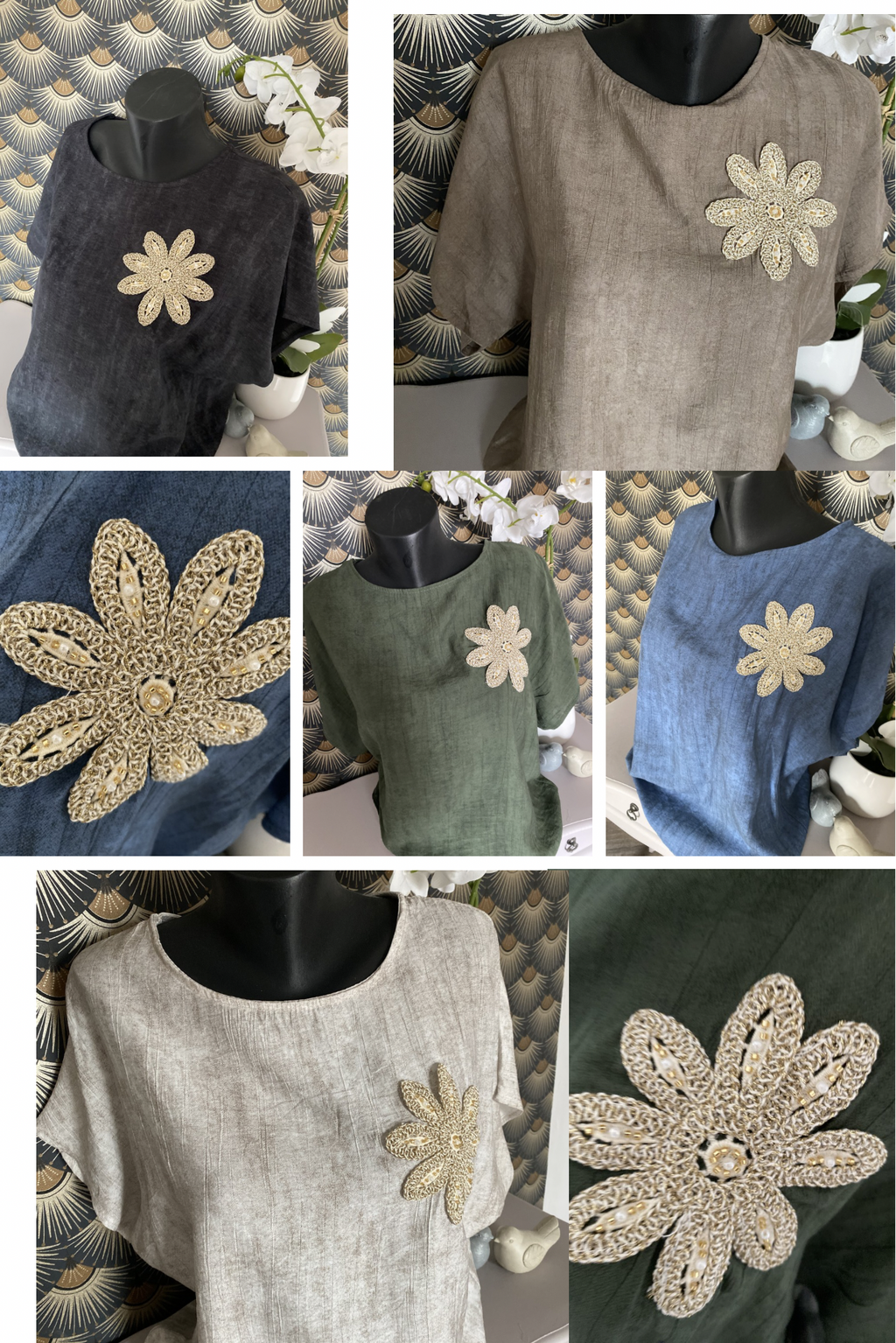 TOP FLORA  TU 38/46  EXISTE EN 5 COULEURS