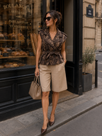 VESTE SANS MANCHE PYTHON CARLA  TU 36/42 PETIT 44