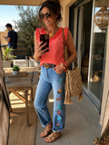 PANTALON JEAN ONADO BOHEME  TAILLES 36/38/40/42/44