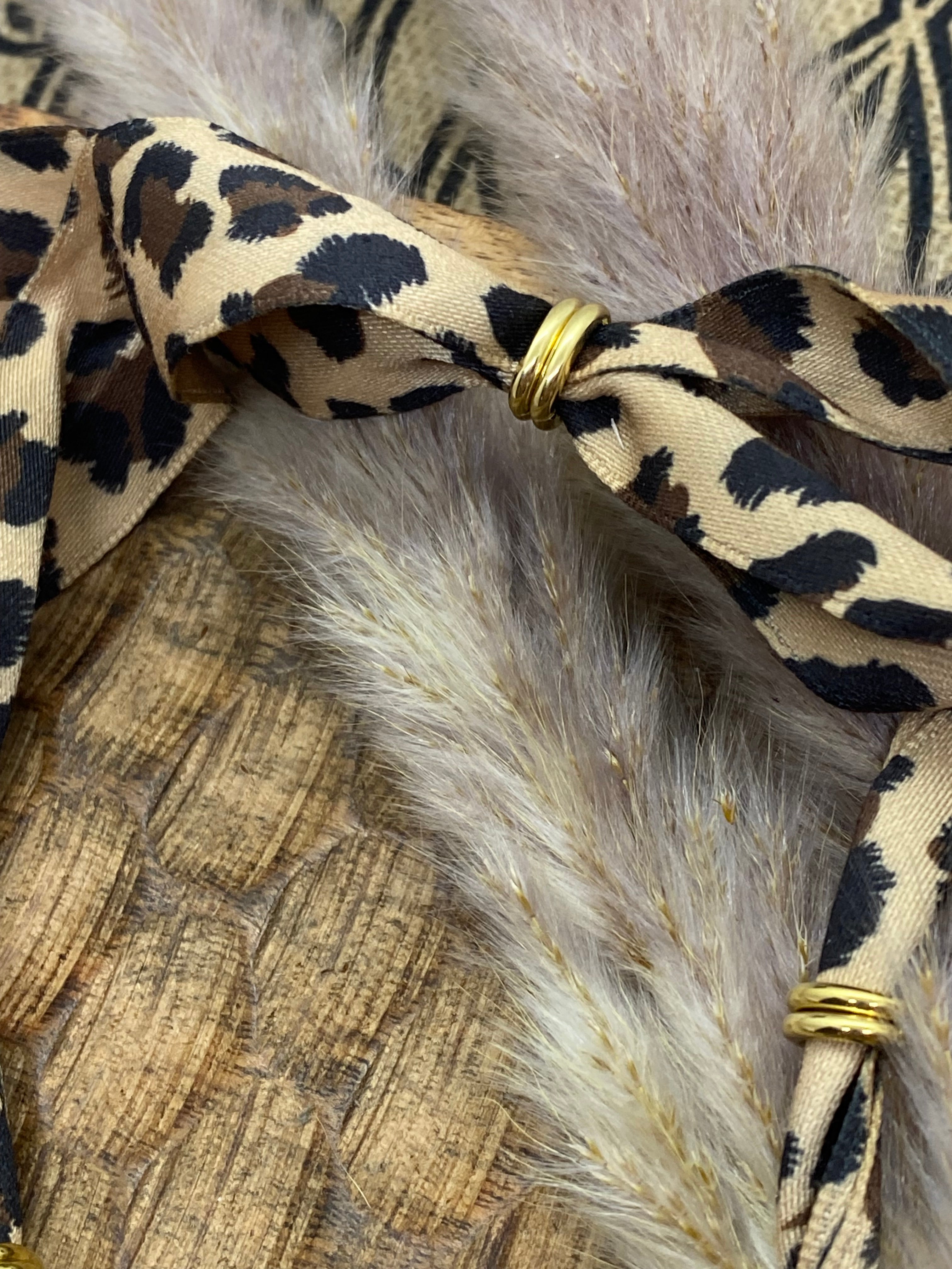 COLLIER MAGLA TISSU ET ACIER INOXYDABLE