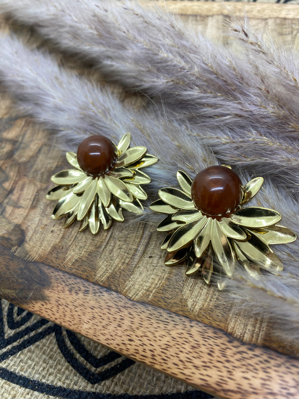 BOUCLES PUCES MULTI FEUILLAGE ACIER INOXYDABLE