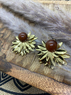 BOUCLES PUCES MULTI FEUILLAGE ACIER INOXYDABLE