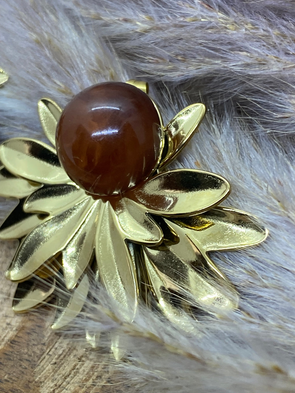 BOUCLES PUCES MULTI FEUILLAGE ACIER INOXYDABLE