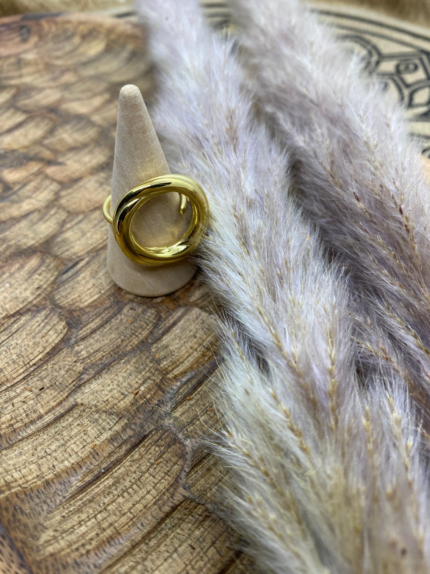 BAGUE RONDE TORSADE ACIER INOXYDABLE