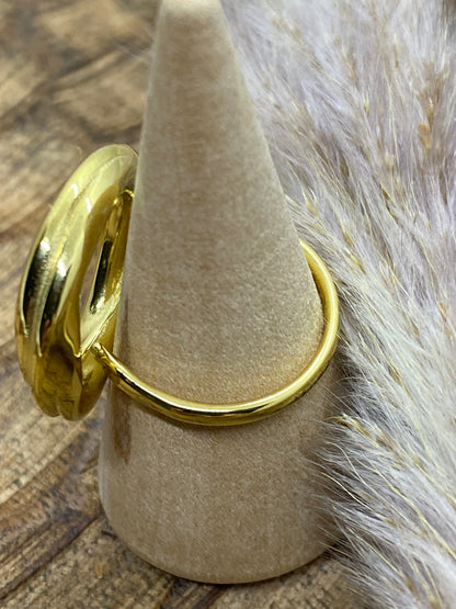 BAGUE RONDE TORSADE ACIER INOXYDABLE