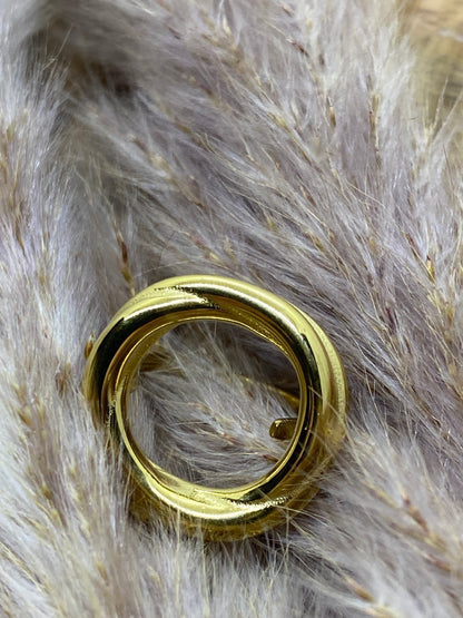 BAGUE RONDE TORSADE ACIER INOXYDABLE