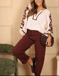 JEAN BALLOON BORDEAUX TAILLES :XS/ S/M/L