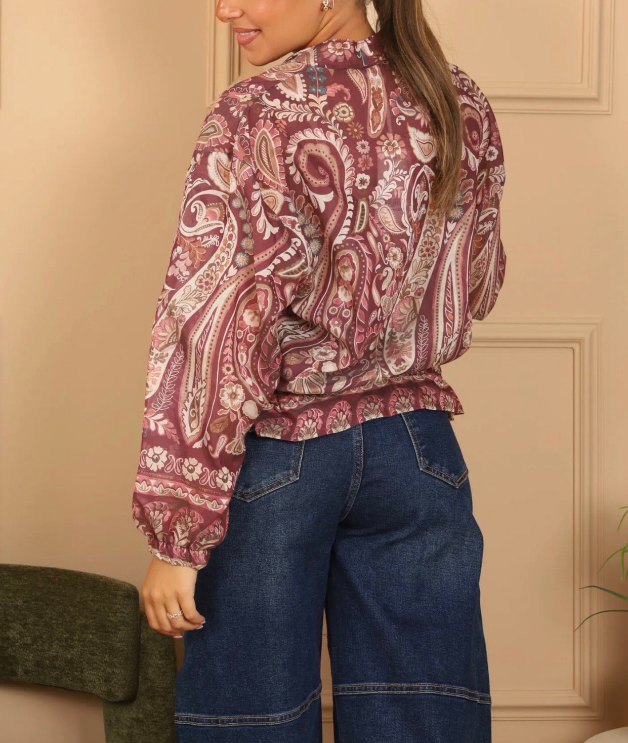 BOMBERS ZIPPE IMPRIME BORDEAUX TU 36/42 PETIT 44