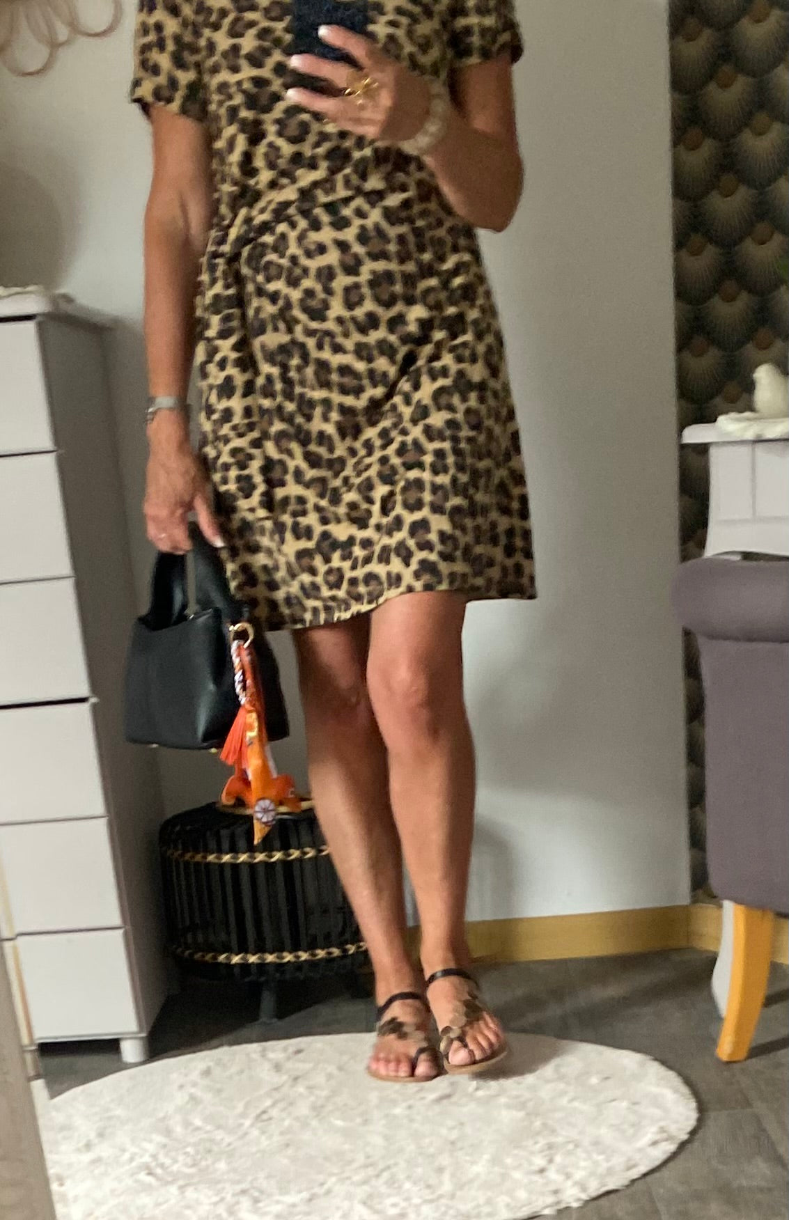 ROBE SONIA LEOPARD TU 36/40 PETIT 42