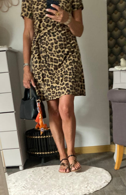 ROBE SONIA LEOPARD TU 36/40 PETIT 42
