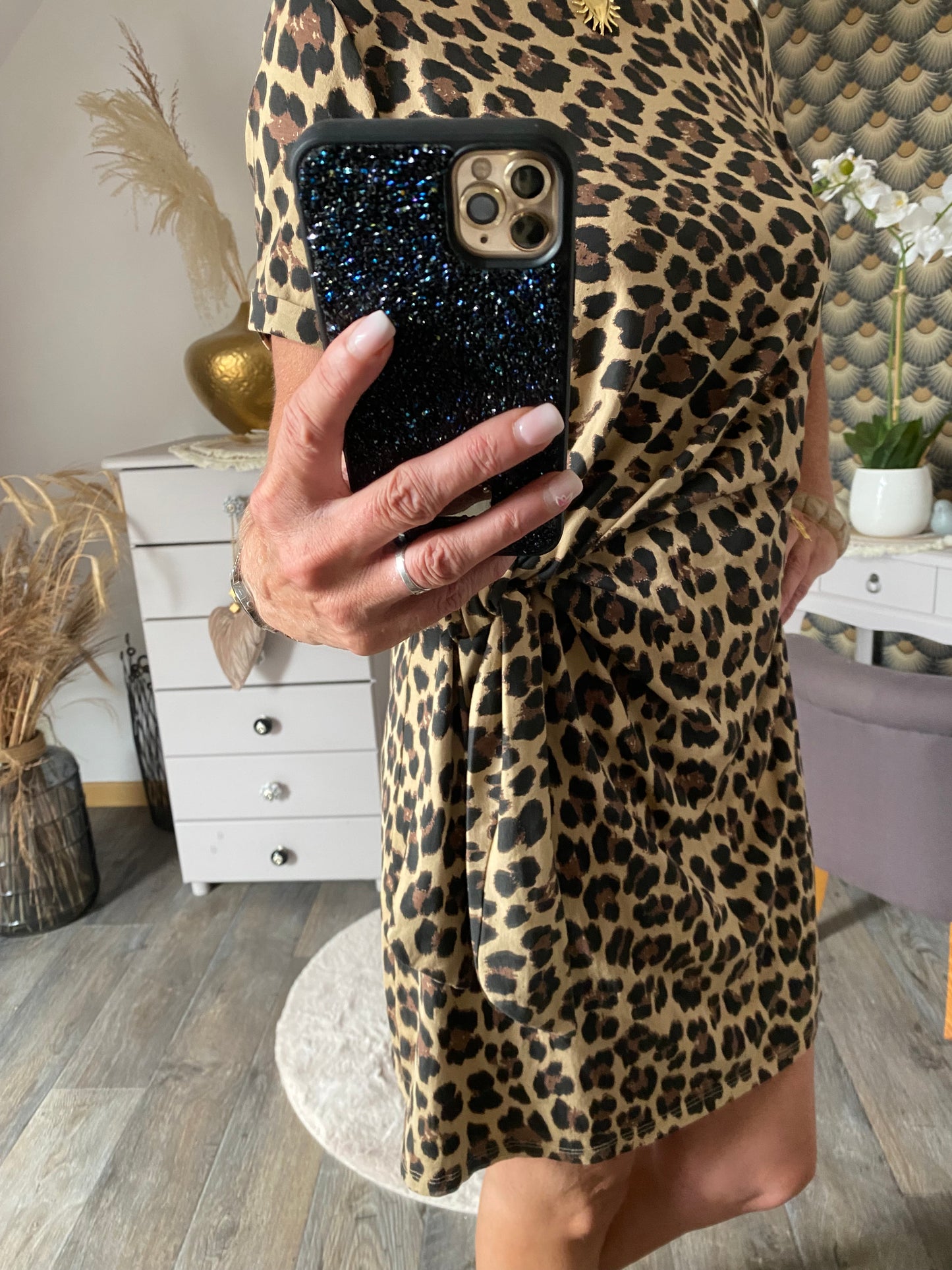 ROBE SONIA LEOPARD TU 36/40 PETIT 42