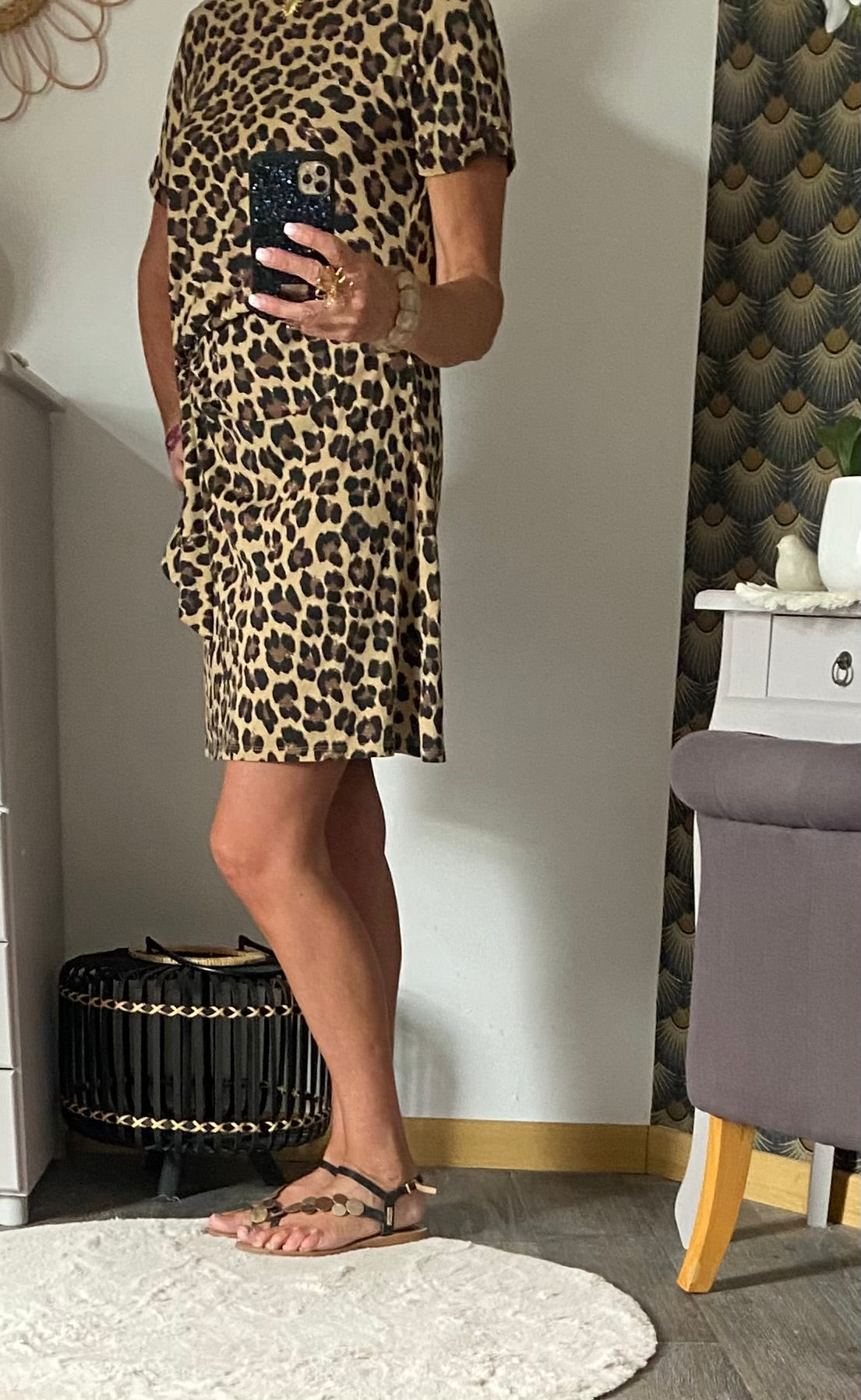 ROBE SONIA LEOPARD TU 36/40 PETIT 42