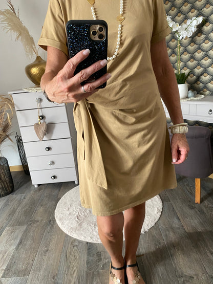 ROBE SONIA CAMEL  TU 36/40 PETIT 42