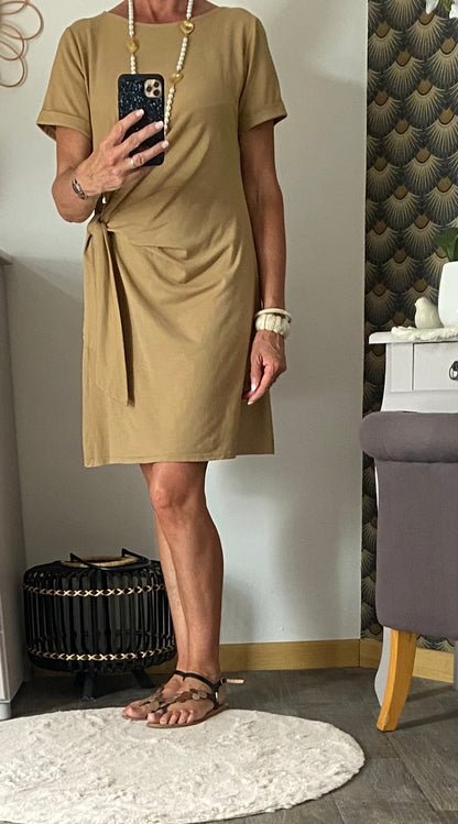 ROBE SONIA CAMEL  TU 36/40 PETIT 42