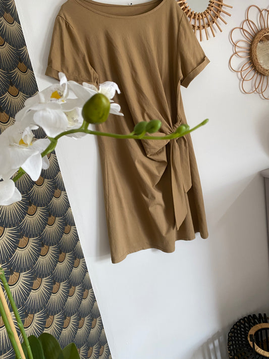 ROBE SONIA CAMEL  TU 36/40 PETIT 42